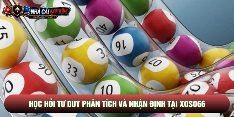 Học hỏi tư duy phân tích và nhận định tại Xoso66