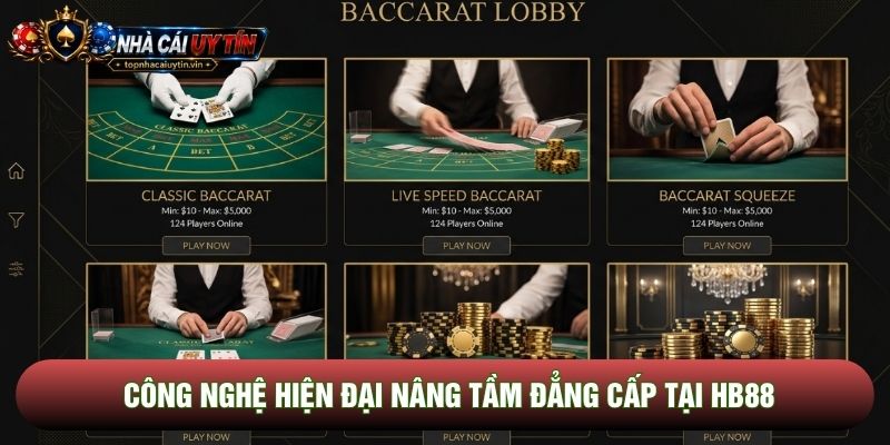 Công nghệ hiện đại nâng tầm đẳng cấp tại Hb88