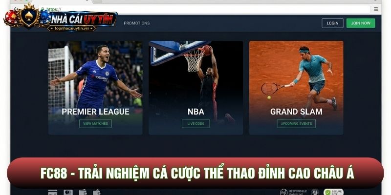 Fc88 - Trải Nghiệm Cá Cược Thể Thao Đỉnh Cao Châu Á