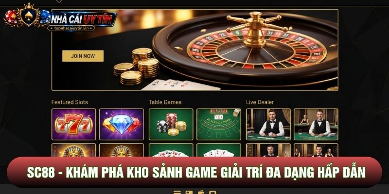 Sc88 - Khám Phá Kho Sảnh Game Giải Trí Đa Dạng Hấp Dẫn
